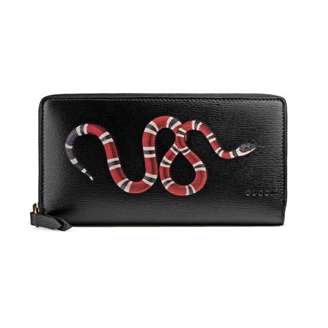 black gucci snake print|gucci wallet snake original.